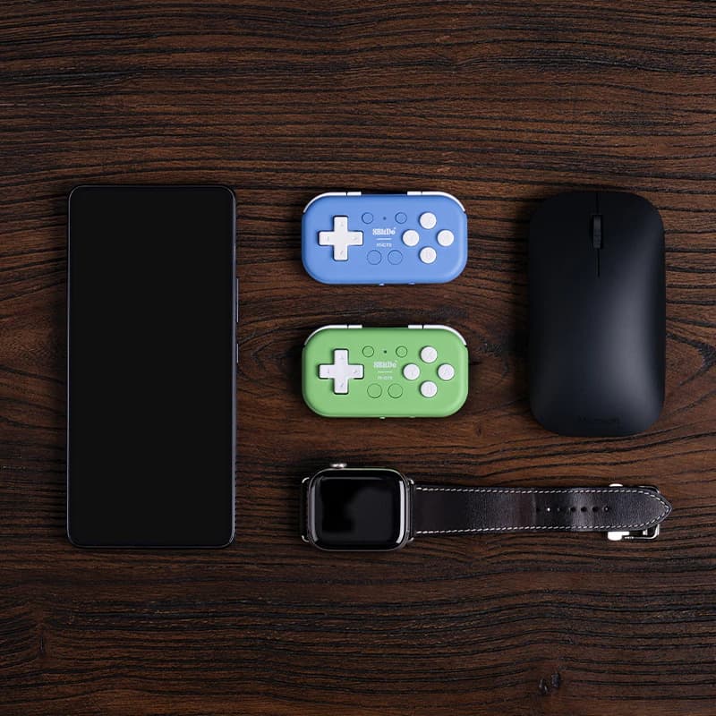 ذراع تحكم ألعاب بلوتوث 8Bitdo Micro صغير الحجم لسويتش، أندرويد، وراسبيري باي، يدعم وضع لوحة المفاتيح - 3