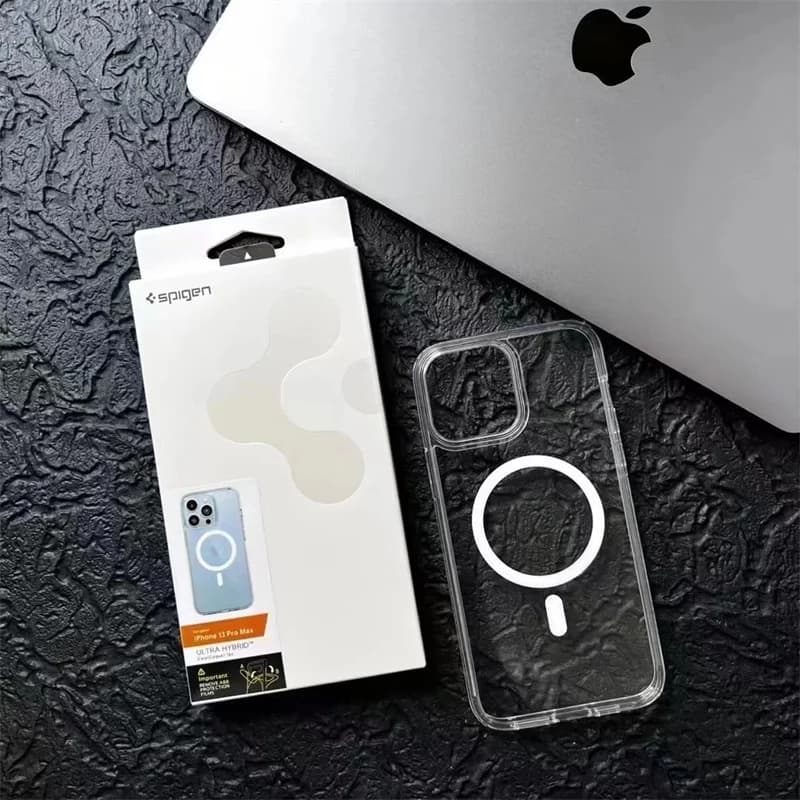 Spigen Ultra Hybrid MagFit TPU Anti Yellowing Case For iPhone 12 13 14 15 16 17 Pro Max 16Plus 17 Air For Magsafe Magnetic Cover - 3