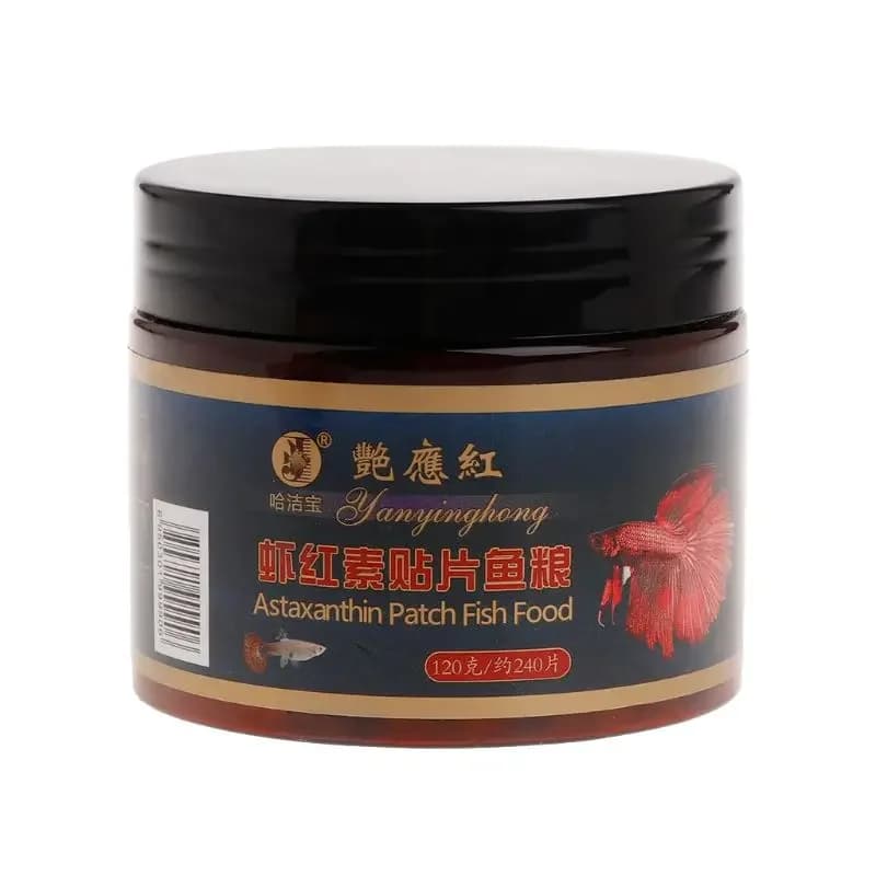 Astaxanthin Aquarium Fish Tank Tablet Pills 240pcs Tablets Natural Safe Sinking Protein Nutrition Non-toxic Supplies Fish Food - 2