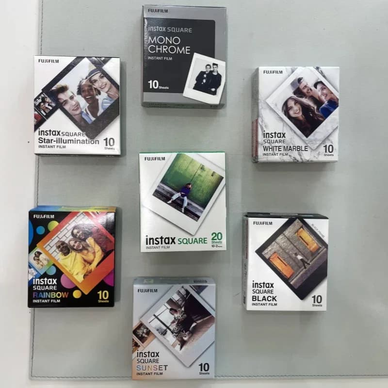 ورق صور مربع فوجيفيلم Instax Square، متوافق مع Fujifilm Instax SQUARE SQ1/SQ40/SQ6/SQ10، 10-50 ورقة - 2