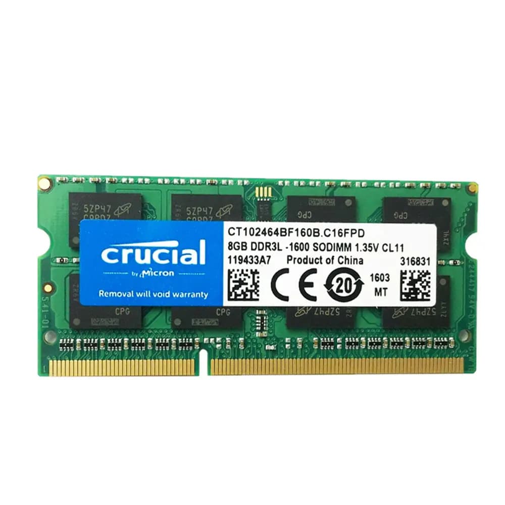 مايكرون كروتيال ذاكرة لابتوب رام DDR3 DDR3L 8GB 4GB 1333 1866 1600MHz SODIMM PC3-10600 PC3L-12800 14900 1.35V/1.5V رامات نوت بوك - 2