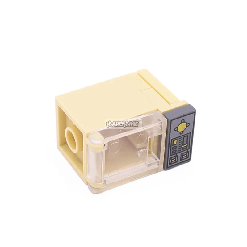 Marumine Mini Food Bricks Oven Furniture Blocks Model Snacks Pizza Fries Burgers Chocolate Dessert Cookies MOC Accessories Toys - 6