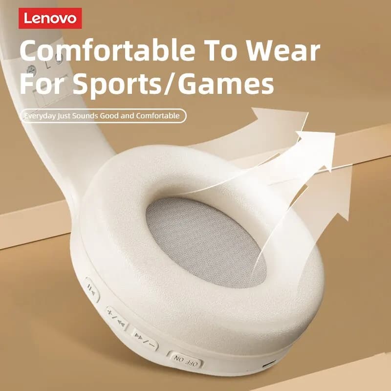 سماعات رأس ستيريو Lenovo Thinkplus TH10 TWS، سماعات بلوتوث لألعاب الفيديو مع ميكروفون، سماعات موسيقى ذات عمر طويل - 4