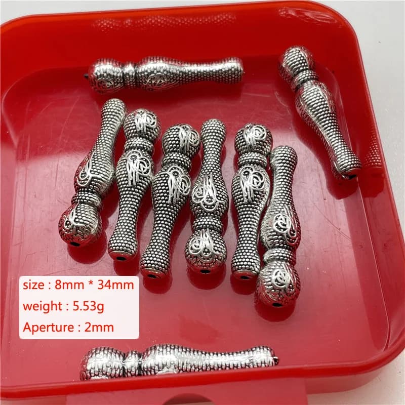 موصل غطاء الخرز لصنع المجوهرات يدوي مسبحة الصلاة أساور مسبحة اكسسوارات سبيكة إسلامية - 4