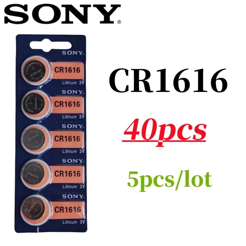 40 قطعة بطاريات سوني اصلية CR2032 CR2025 CR2016 CR1632 CR1220 CR1620 CR2450 CR2430 371 SR920SW 377 SR626SW 364 399 395 SR927SW - 5