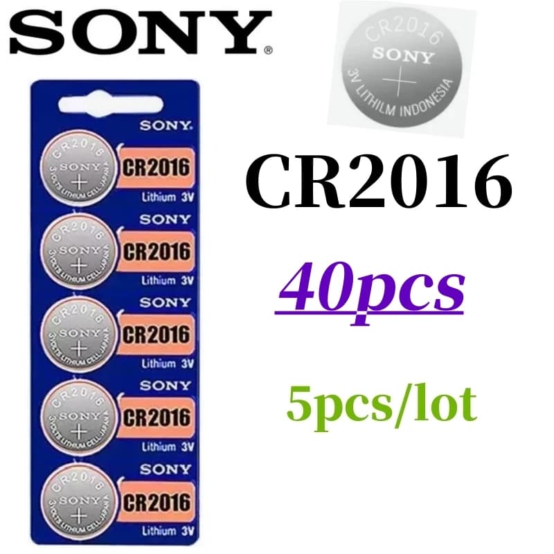 40 قطعة بطاريات سوني اصلية CR2032 CR2025 CR2016 CR1632 CR1220 CR1620 CR2450 CR2430 371 SR920SW 377 SR626SW 364 399 395 SR927SW - 4