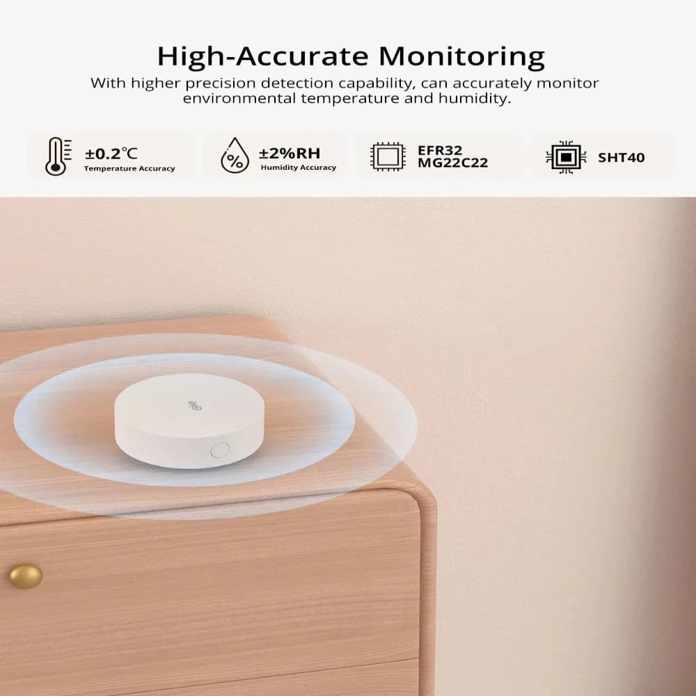 SONOFF SNZB 02P eWeLink Smart Home Gadgets ZigBee Temperature Sensor Humidity Detector Thermometer Alexa Google Assistant Yandex - 2