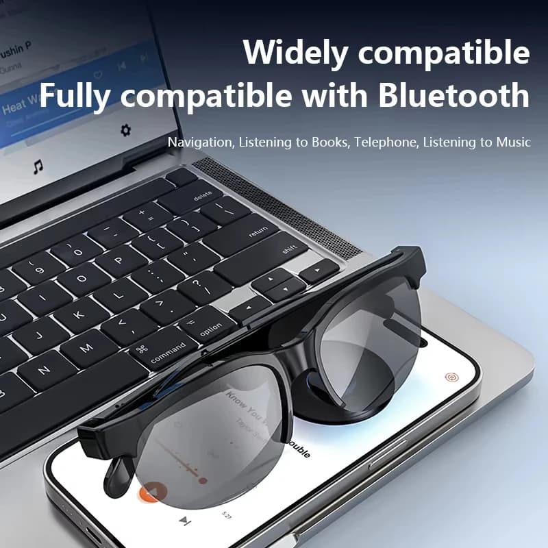 Lenovo  Smart Glasses 2026 New AI Translation Bluetooth Conversation Recording Listening To Music Men Women Smart Sunglasses - 3