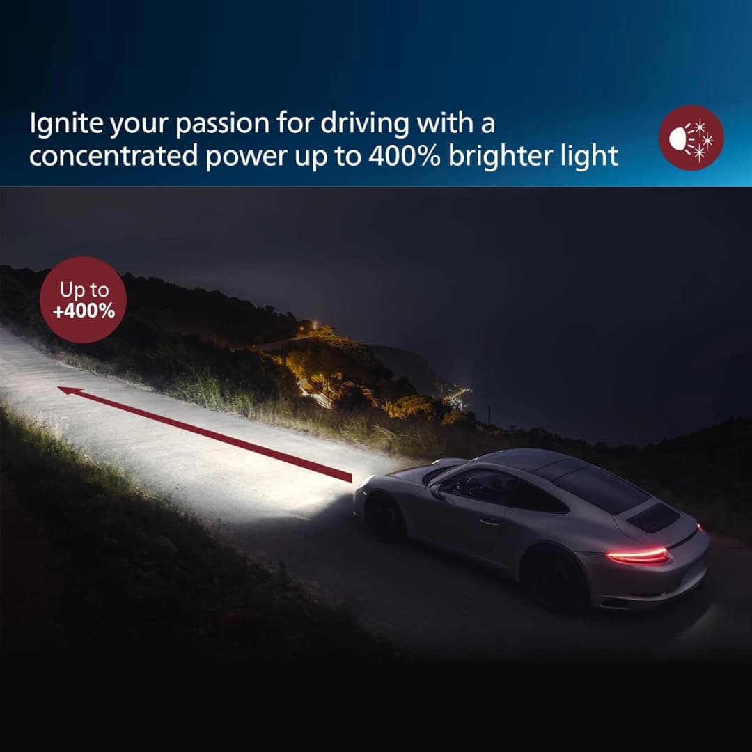 مصابيح أمامية للسيارة فيليبس ألتنيون برو 9200 LED H4، مصباح 12/24 فولت، إضاءة أقوى بنسبة 400%، 5800 كلفن، أبيض بارد، حزمة عالية ومنخفضة، إصدار جديد 11342U92X2 - 3