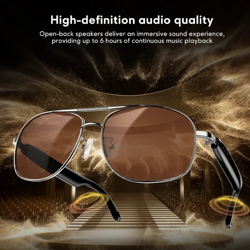 【World premiere】Blackview Smart glasses D1 Pro Open sound field voice assistant IP54 Outdoor UV protection SunGlasses - 5