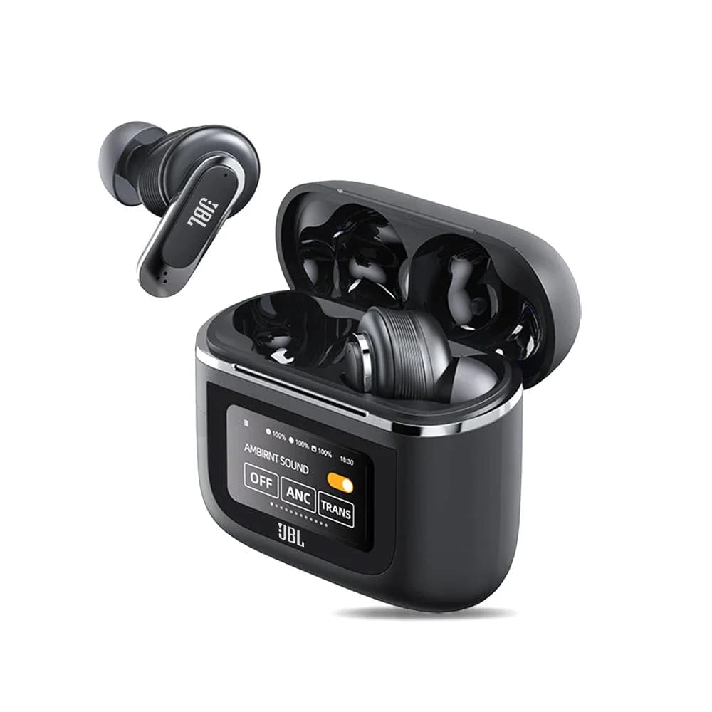 سماعات الرأس اللاسلكية الأصلية JBL Tour Pro 2 مع تقنية إلغاء الضوضاء وعلبة عرض ذكية LED، سماعات أذن JBL Tour Pro2 - 4