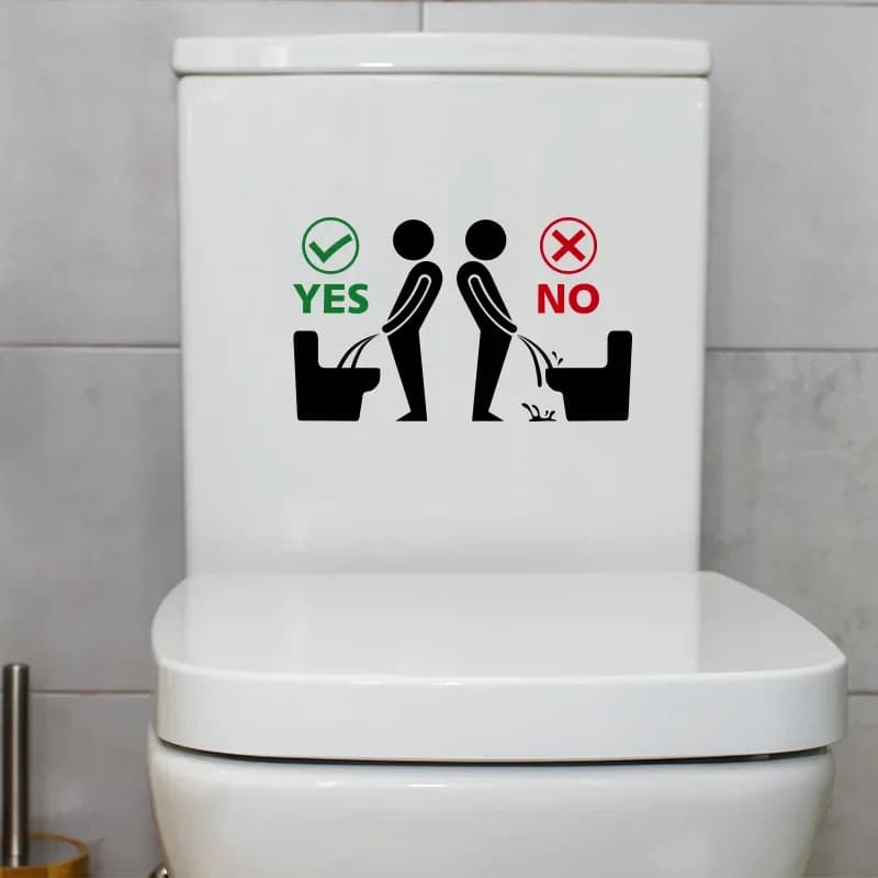 ملصق المرحاض مضحك رجل WC ملصق ملصقات المرحاض القابلة للإزالة الحمام المرحاض الديكور ملصقات جدار ذاتية اللصق ديكور المنزل