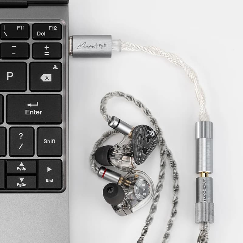 MOONDROP ECHO-A دقة عالية 3.5 ملم محمول أحادي الطرف DAC/AMP فك ترميز USB-C مكبر - 3