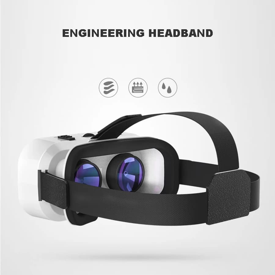 Shinecon Viar الواقع الافتراضي VR نظارات سماعة ثلاثية الأبعاد جهاز خوذة نظارات العدسات للهواتف الذكية هاتف ذكي لعبة خلية المحمول مجموعة - 5
