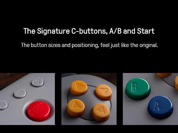 وحدة تحكم ألعاب لاسلكية 8BitDo N64 2.4G مع تأثير هول، يد تحكم مع محول لجهاز N64، تناظري 3D، متوافق مع ويندوز - 5