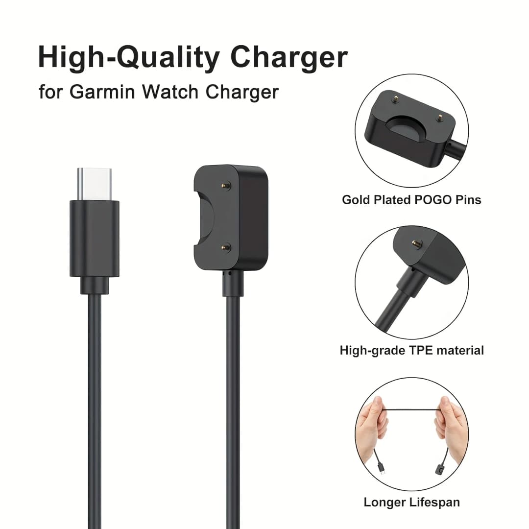 50 سنتيمتر لسامسونج غالاكسي صالح 3 شاحن ساعة محول USB/USB C كابل شحن الحبل المغناطيسي لسامسونج غالاكسي صالح 3 - 2