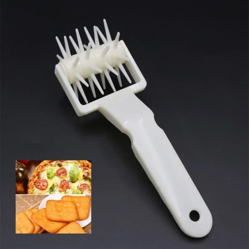 Pizza Roller Pin Pizza Cookies Baking Tools Plastic Dough Roller Pastry Pie Needle Wheels Cutter Sewing Machine Bread Hole Punch - 2