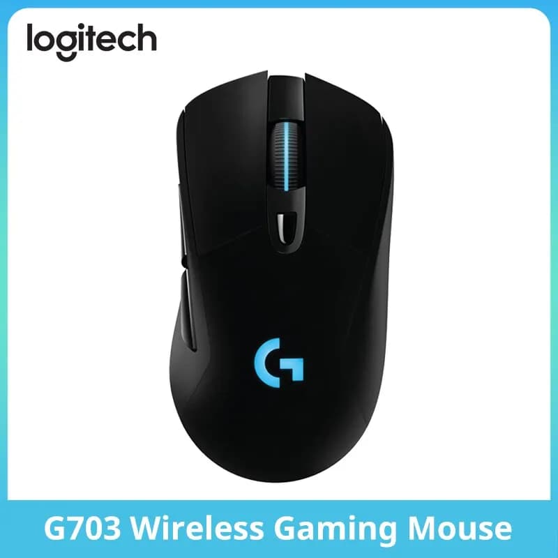ماوس Logitech G703hero إيسبورتس أكل الدجاج ماكرو إضاءة خلفية RGB لعبة كمبيوتر Lol/cf شحن لاسلكي