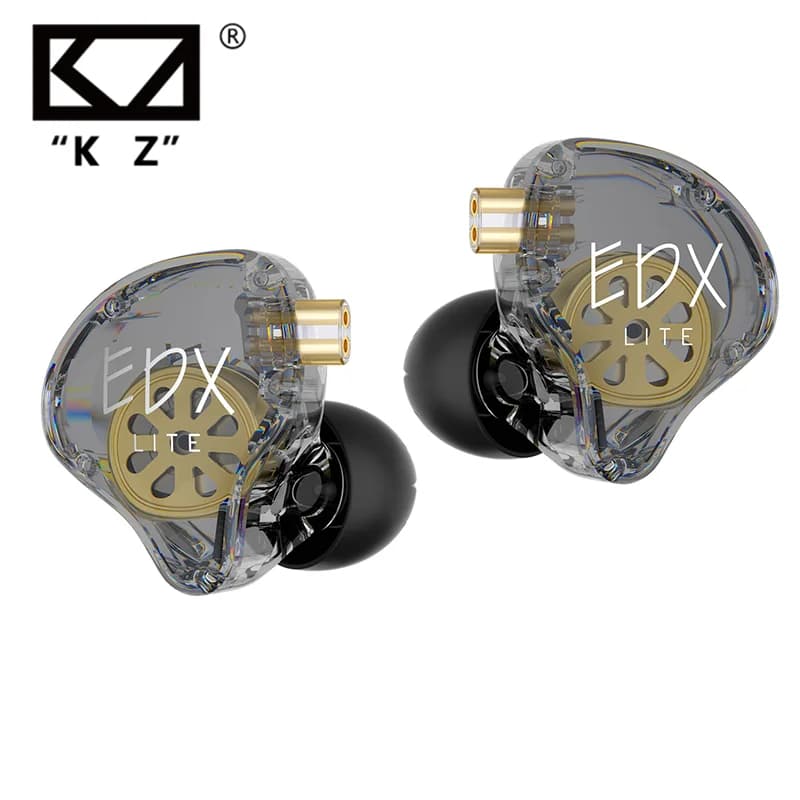 KZ EDX لايت سماعات أذن ديناميكية HIFI باس سماعات أذن مراقب داخل الأذن سماعات رياضية إلغاء الضوضاء