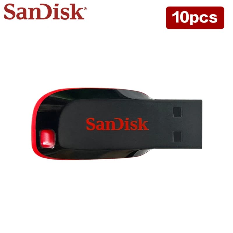 بالجملة SanDisk USB Flash Drive 10 قطع 5 قطع 16 جيجابايت 32 جيجابايت 64 جيجابايت 128 جيجابايت ذاكرة USB 2.0 U Disk Pen Drive للكمبيوتر - 2