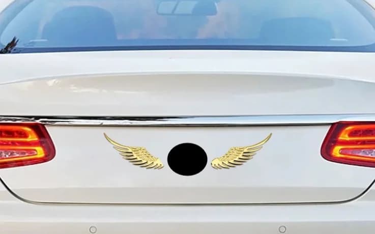Personality Creative Angel Wings Car Decal Car Trunk Decoration Wings Car Decal Accessory Body Kits - 6