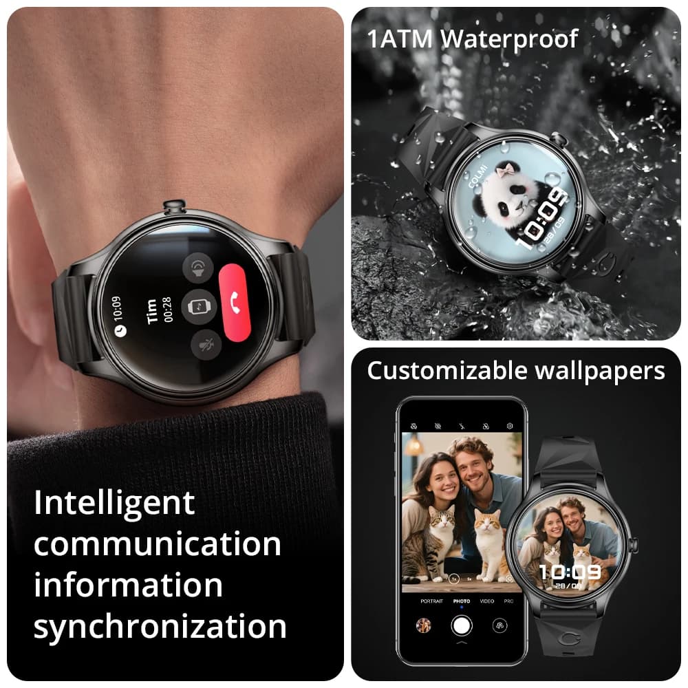 ساعة COLMI L28 Air الذكية فائقة النحافة الجديدة بشاشة AMOLED مقاس 1.32 بوصة، وإدارة صحة المرأة، ساعة ذكية أنيقة لهواتف iOS - 4