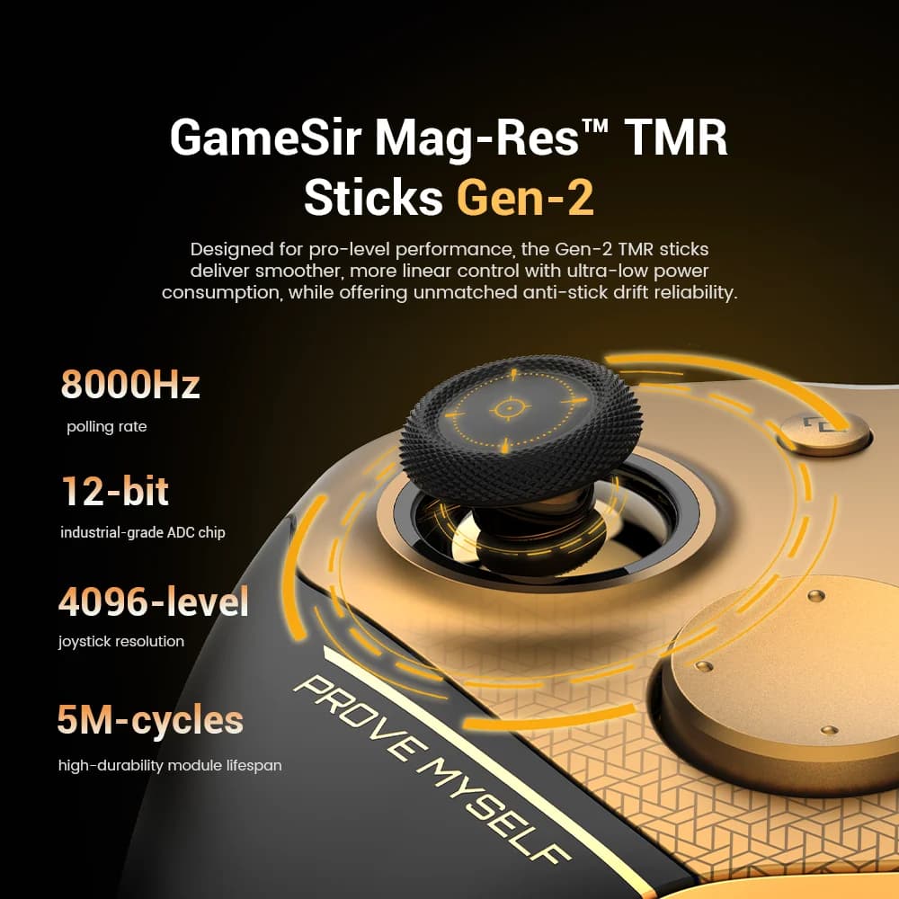 وحدة تحكم GameSir G7 Pro 8K Champion Edition، يد تحكم بلوتوث لاسلكية لـ Nintendo Switch 2، أندرويد، iOS، كمبيوتر، Steam - 5