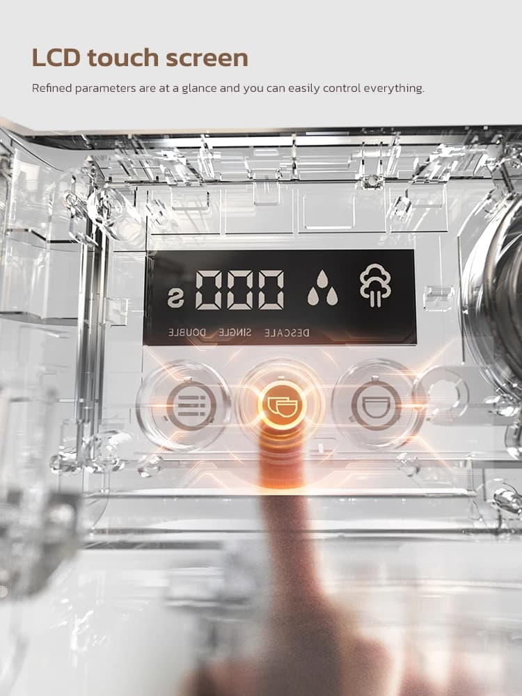 نظام غلاية مزدوجة HiBREW Barista Pro 20Bar، آلة قهوة من الحبوب إلى الإسبريسو مع مجموعة كاملة للمقهى والفندق والمطعم H7A - 4