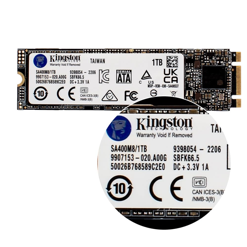 كينجستون A400-NGFF SSD M.2 2280 أقراص الحالة الصلبة الداخلية 2 تيرا بايت 1 تيرا بايت 480 جيجا بايت 240 جيجا بايت 120 جيجا بايت M.2 SSDs قرص صلب SATA لجهاز الكمبيوتر المحمول وسطح المكتب - 4