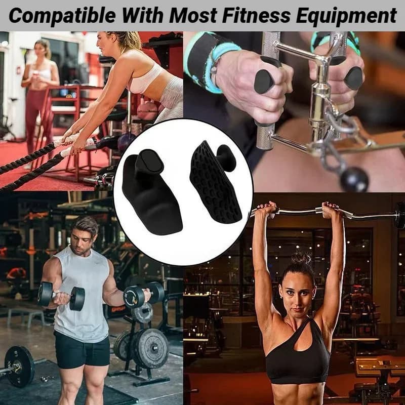 2Pcs Weight Lifting Grips Workout Gloves Flexible Hand Protection For Men Women Gym Fingerless Pull Up Bodybuilding Gymnastics - 4