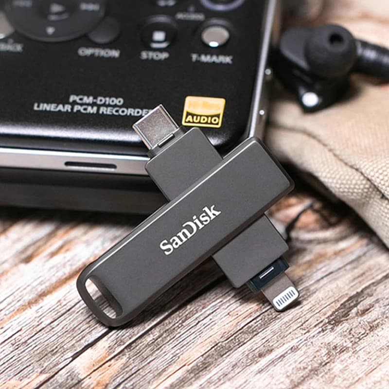 SanDisk USB Flash Drive iXpand OTG Lightning USB 3.0 Stick 256GB 128GB 64GB Pen Drive MFi For iPhone & iPad and USB U Disk OTG - 3