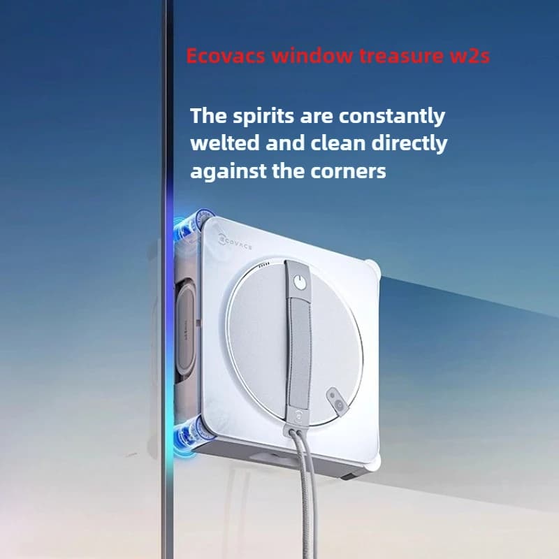 Ecovacs Water Spray Windows Cleaner Robot W2S Cleaner Smart Home Fully Automaticlimpia Vidrios Ventanas Electric Do Mycia Okien