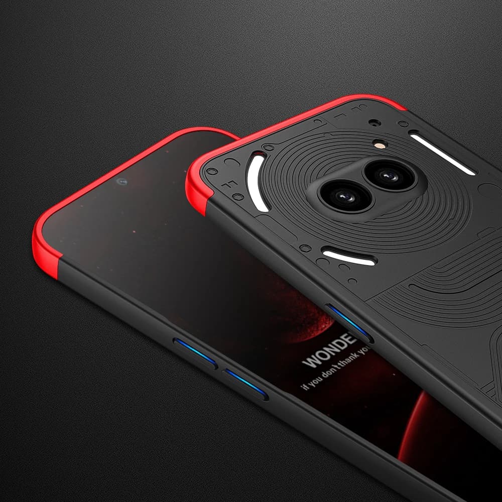 غطاء حماية ثلاثي في واحد لهاتف Nothing Phone 2A A142 مع حماية صلبة مقاومة للصدمات وغطاء خلفي غير لامع لهاتف Nothing Phone 2A Plus 5G - 6
