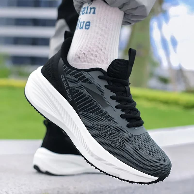 Li-Ning Classic Casual Sports Running Shoes Anti-Slip Wear-Resistant Shock-Absorption Soft Bottom Mesh Breathable Rebound - 2