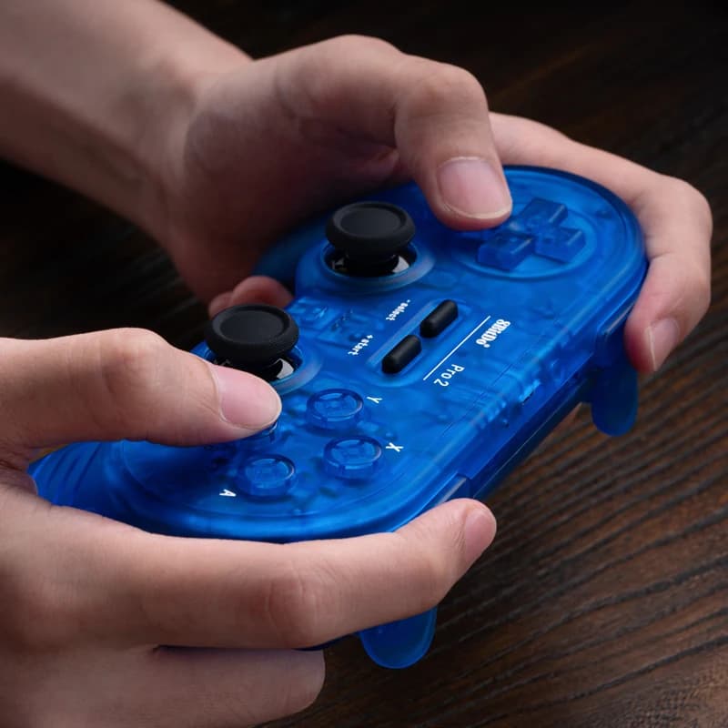 8BitDo Pro 2 وحدة تحكم بلوتوث بعصا تحكم بتأثير هول لأبل ونينتندو سويتش 2 وبي سي وmacOS وأندرويد وستيم ديك - 5