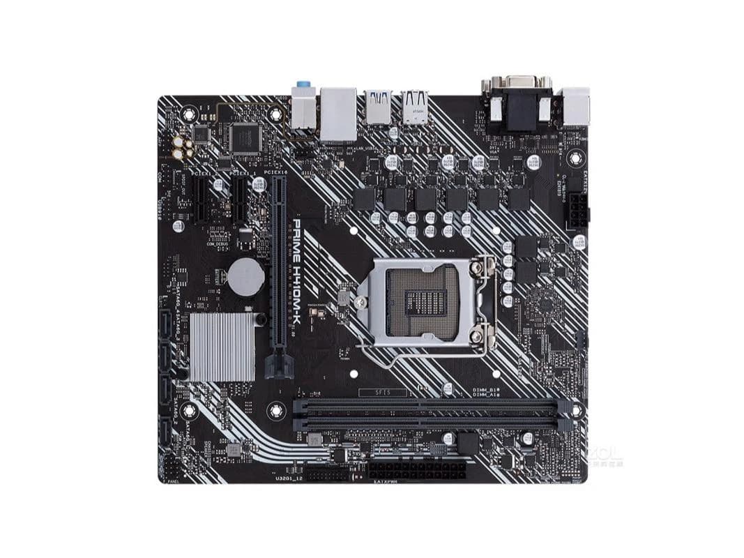 لوحة أم أصلية من Asus PRIME H410M-K لأجهزة الكمبيوتر المكتبية بمعالج Intel H410 H410M DDR4 LGA 1200 i7/i5/i3 USB3.0 مستعملة - 3