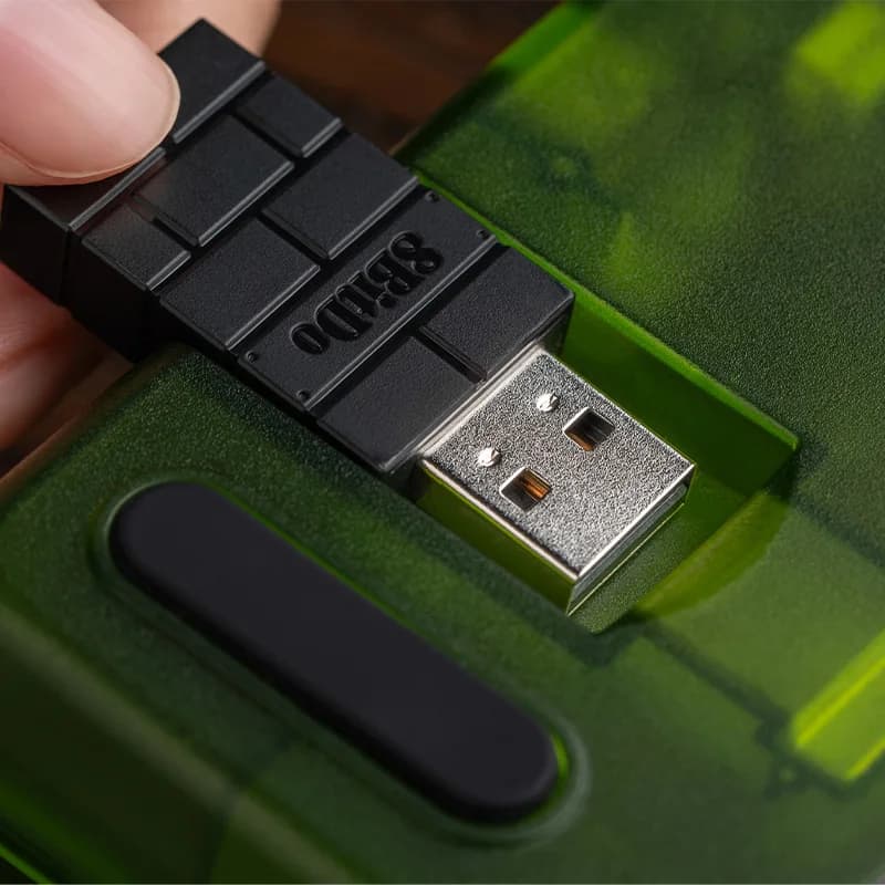 8BitDo - لوحة مفاتيح رقمية ميكانيكية رترو 18، تدعم وضع الآلة الحاسبة، بلوتوث/2.4G/سلكية لنظامي ويندوز وأندرويد - إصدار إكس بوكس - 5