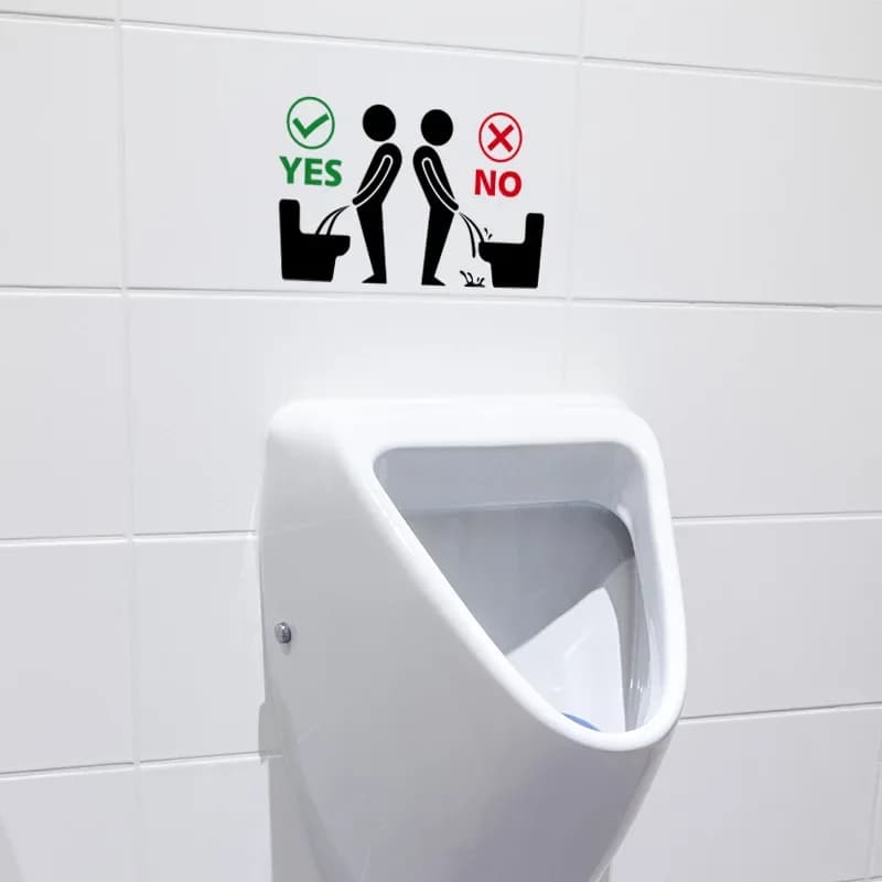 ملصق المرحاض مضحك رجل WC ملصق ملصقات المرحاض القابلة للإزالة الحمام المرحاض الديكور ملصقات جدار ذاتية اللصق ديكور المنزل - 3