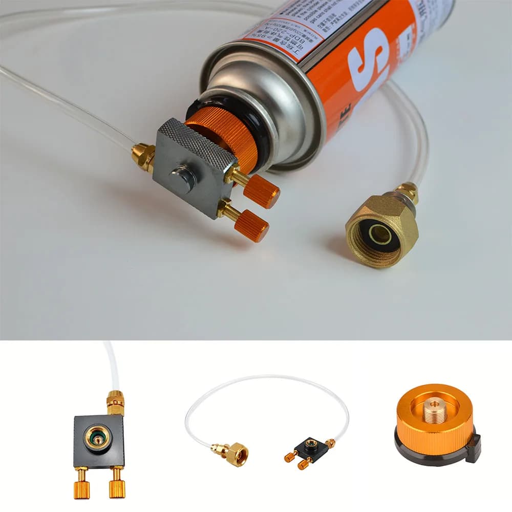 Outdoor Camping Adapter Propane Cylinder Filling Adapter Gas Tank Furnace Connector Coupler Accessories Gas Stove Gas Refill - 2