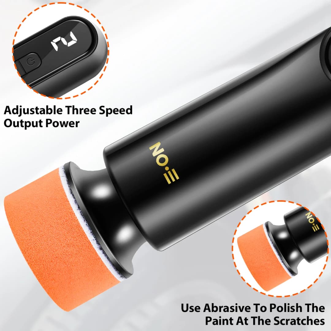 Car Polisher Handheld Wireless Polisher Car Polishing Waxing Machine Power Tool for Car Body Cleanig Waxing Repair - 4