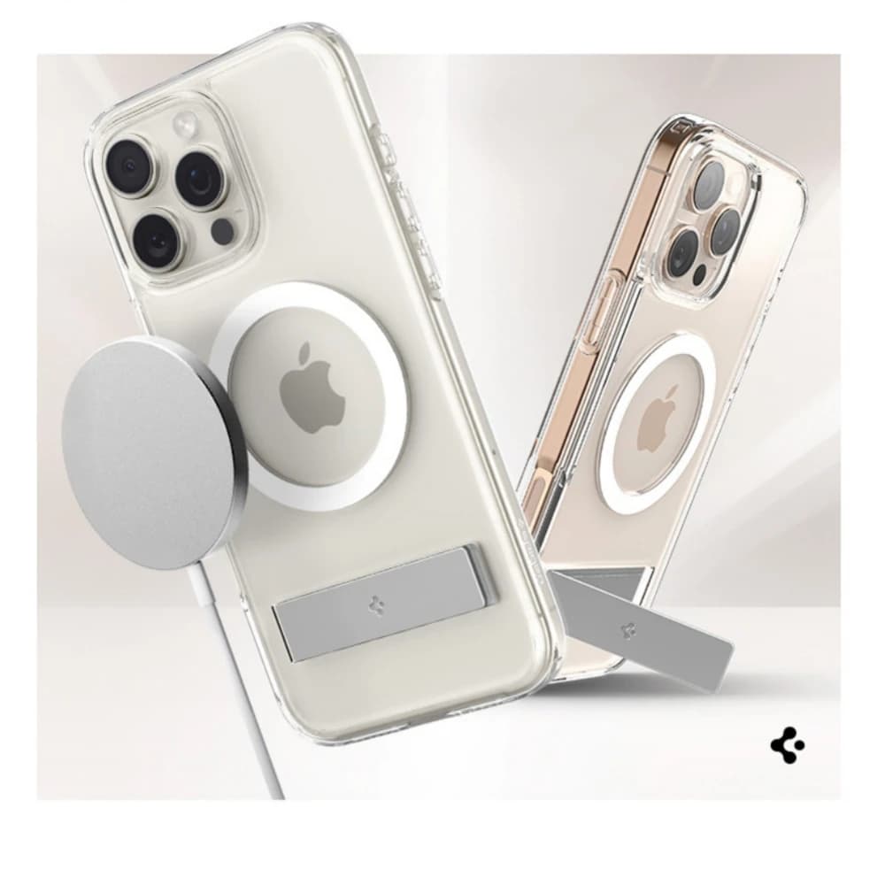 غطاء Spigen Ultra Hybrid S MagFit مصمم لـ iPhone 17 Pro Max 16 15 14 13 12 حامل مقاوم للاصفرار متوافق مع MagSafe - 2
