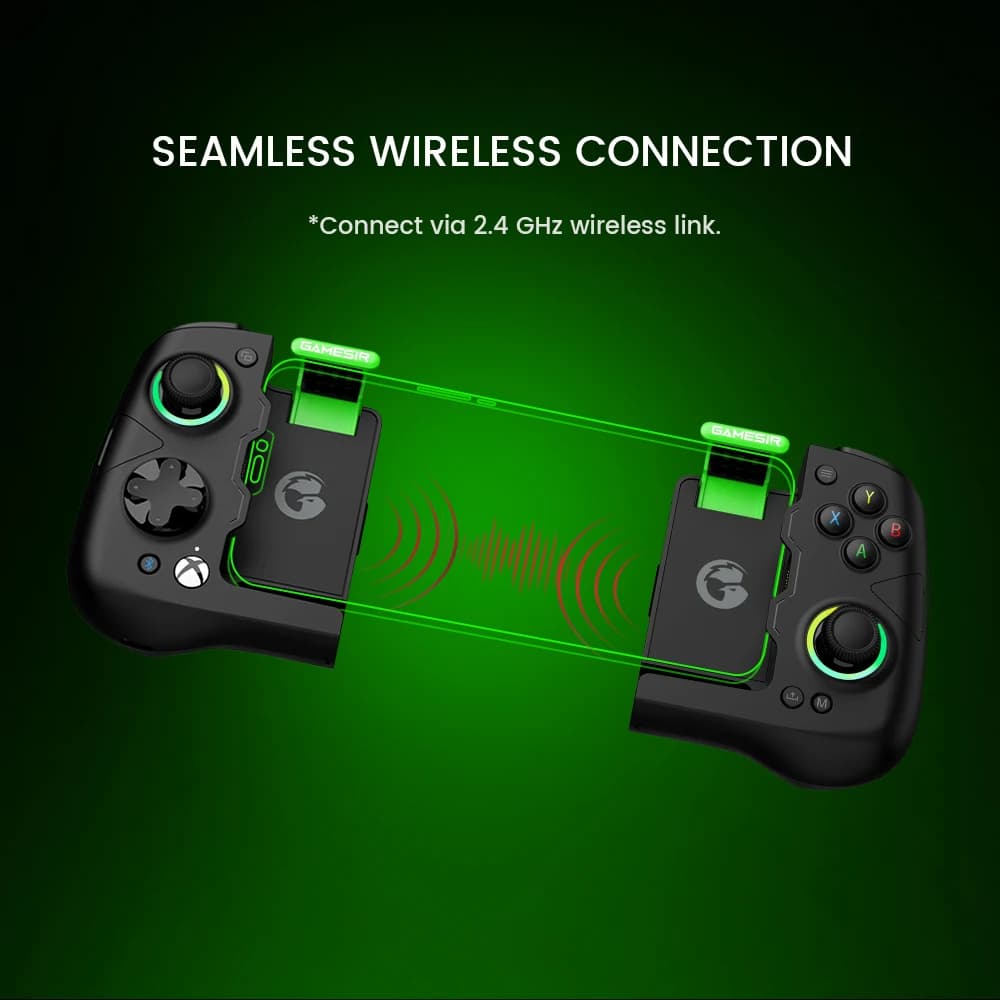 GameSir X4 Aileron Bluetooth Mobile Phone Gamepad Xbox Authorization Gaming Controller with Hall Effect, Portable Joycon - 2