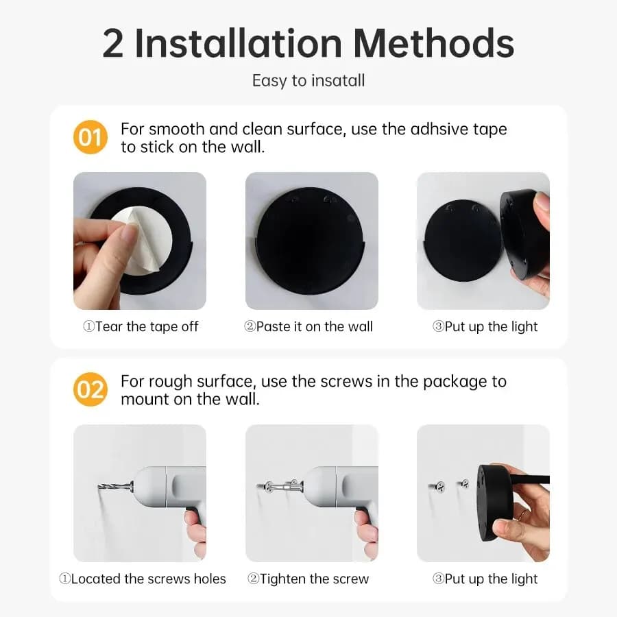 Night Light Motion Sensor Light Wireless USB LED for Kitchen Bedroom Mural Living Room Sensor Wall Lamp Indoor Lighting LED USB - 6