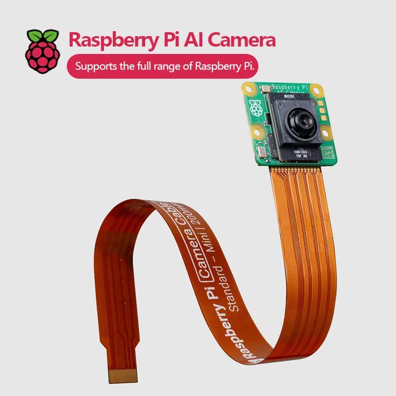 كاميرا الذكاء الاصطناعي الأصلية الرسمية من Raspberry Pi مع مستشعر Sony IMX500 للذكاء الاصطناعي ووحدة التحكم RP2040 - 3