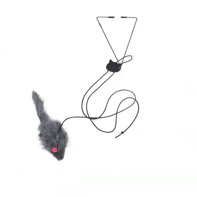 Interactive Cat Toy Hanging Clip Door Plush Mouse Self-hi Hanging Door Elastic Funny Cat Toy Juguetes Para Gatos - 3