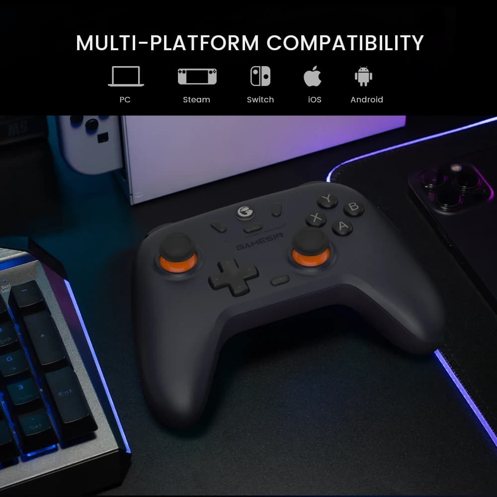 ذراع تحكم لاسلكي GameSir T4 Nova Lite لألعاب سويتش وأندرويد وآي أو إس والحاسوب وستيم مع عصا تأثير قاعة - 3
