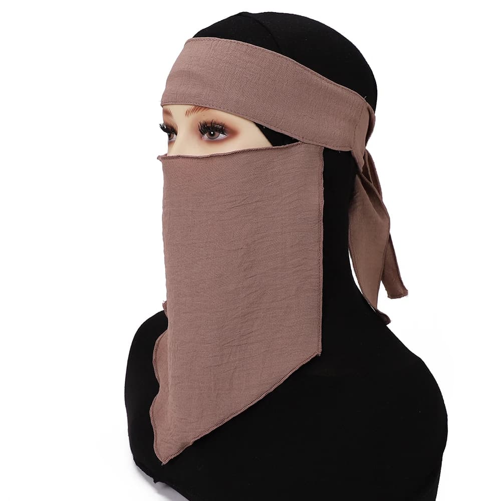 غطاء وجه مسلم حجاب وشاح إسلامي غطاء رأس نسائي حجاب للصلاة قابل للتنفس غطاء وجه سعودي نقاب