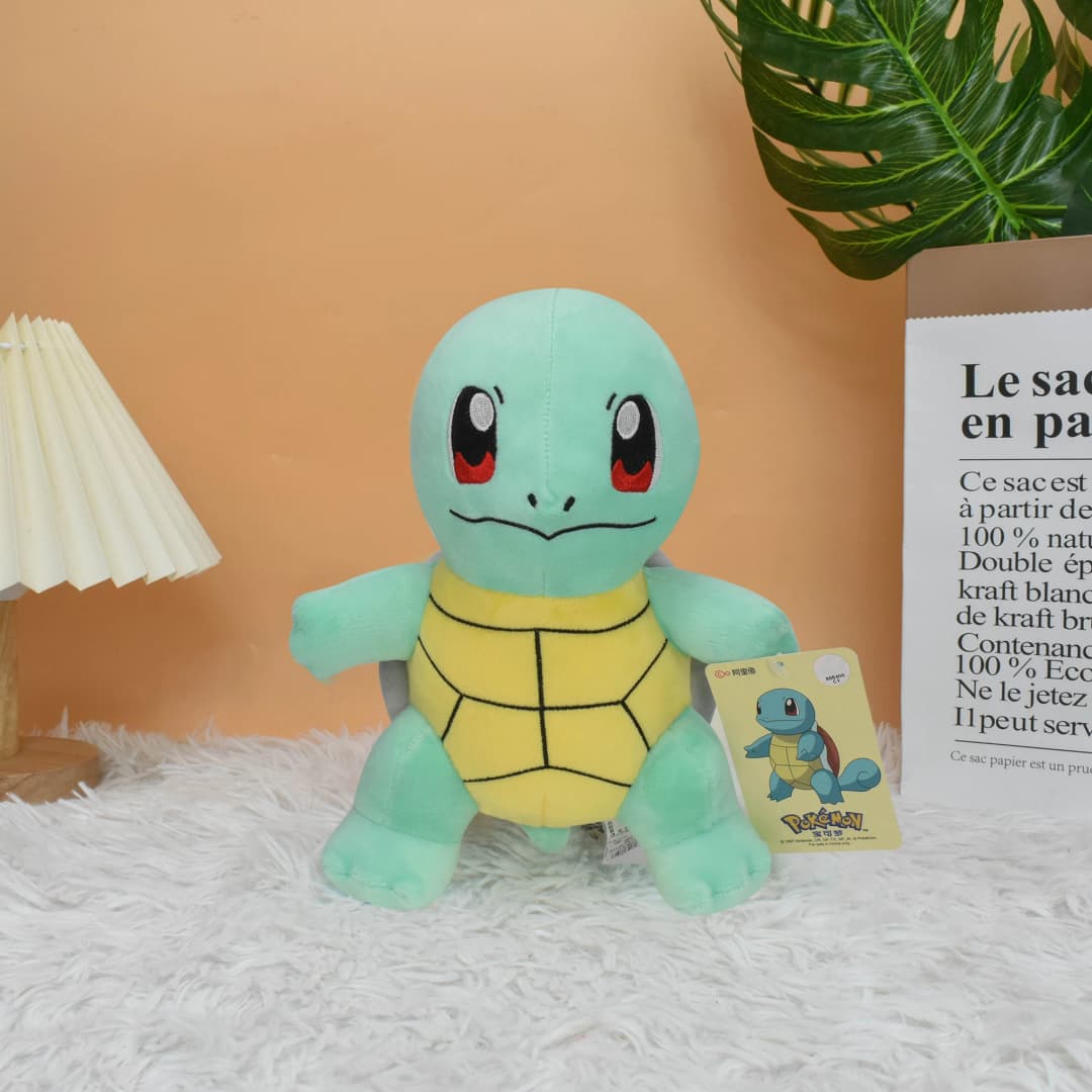 دمية محشوة ناعمة من Squirtle، ألعاب أنمي للأولاد والبنات، هدية عيد ميلاد أو عيد الميلاد، لطيفة وكاواي، مقاس 7.9 بوصة - 2