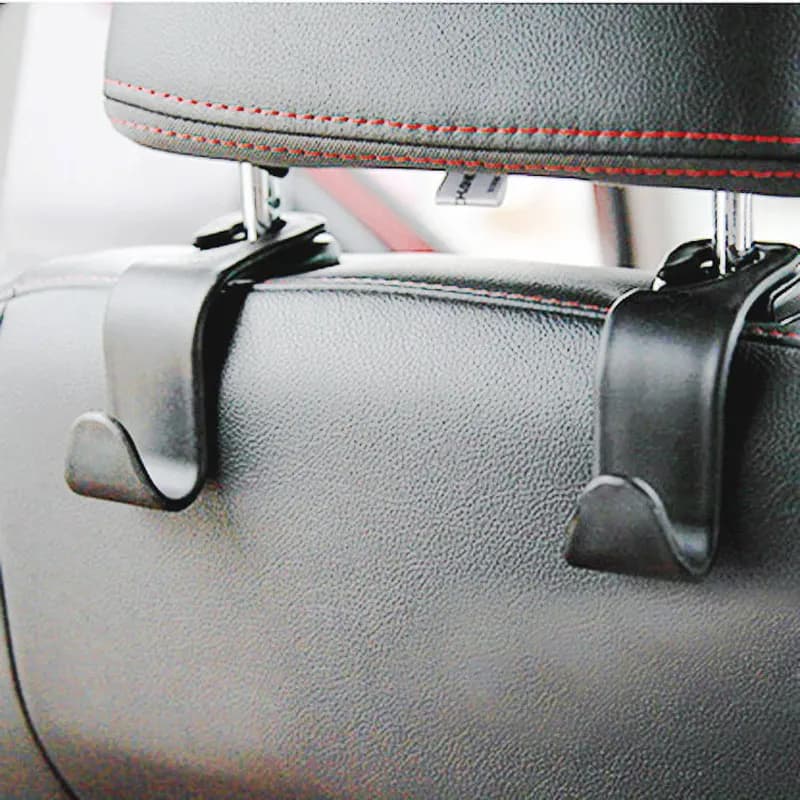 4Pcs Car Seat Back Hook Rear Interior Portable Hanging Bag Purse Holder Universal Storage Auto Fastener Clip for Car Accessories - 2