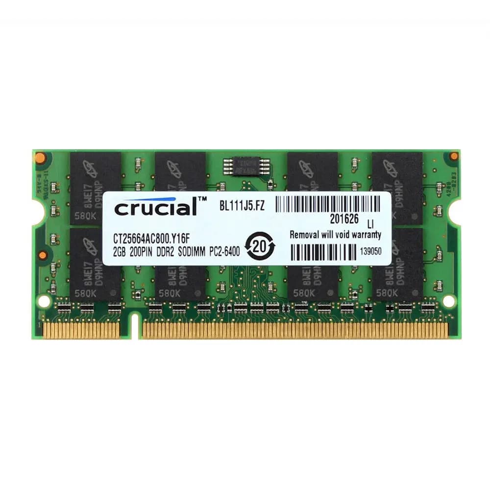 ذاكرة كمبيوتر محمول DDR3 DDR3L من Crucial، 8GB، 4GB، 2GB، 1066MHz، 1333MHz، 1600MHz، PC3L-12800، 10600، 8500، SODIMM، 1.35V/1.5V - 2